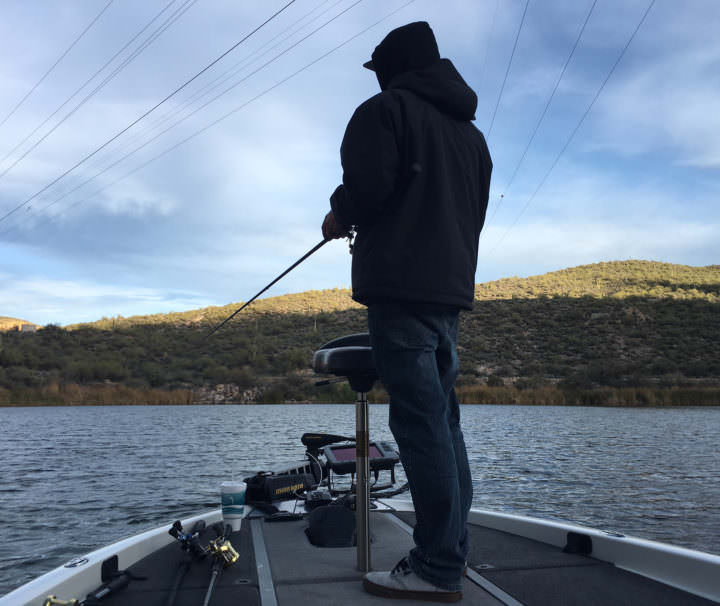 bass fishing at Canyon Lake