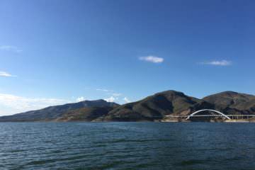 Roosevelt lake bridge in Arizona